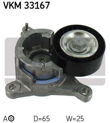 Rolo tensor da correia trapezoidal estriada SKF ref. VKM 33167